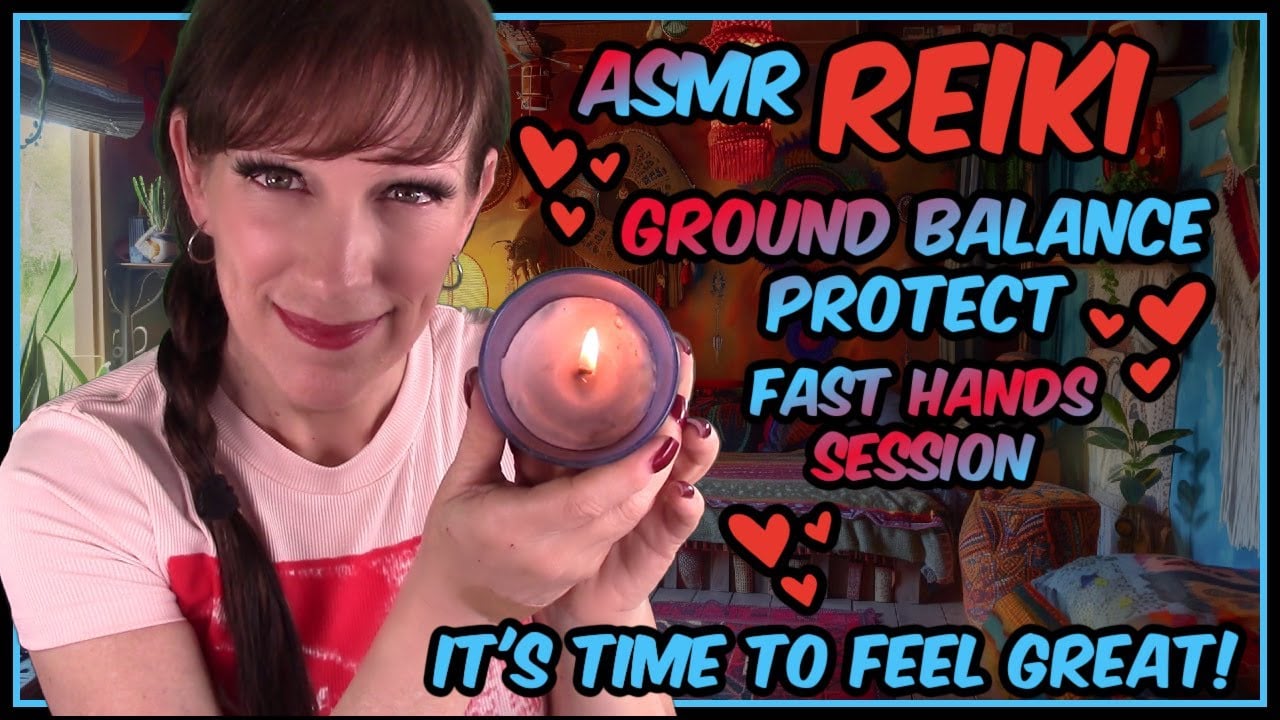 ASMR Reiki✨Ground  Protect Balance🥰Energy Sweeping & Cord Plucking🤏Energy Boost & Soft Talk