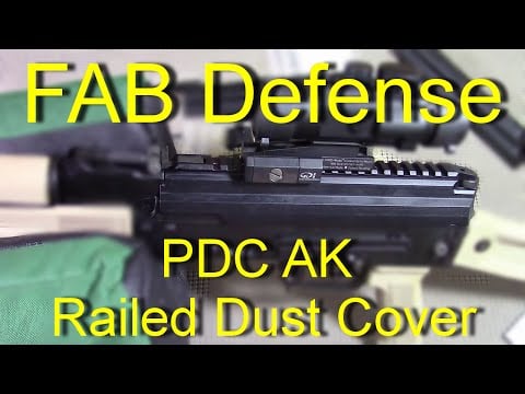Fab Defense AK Railed Dust Cover installation - PDC AK