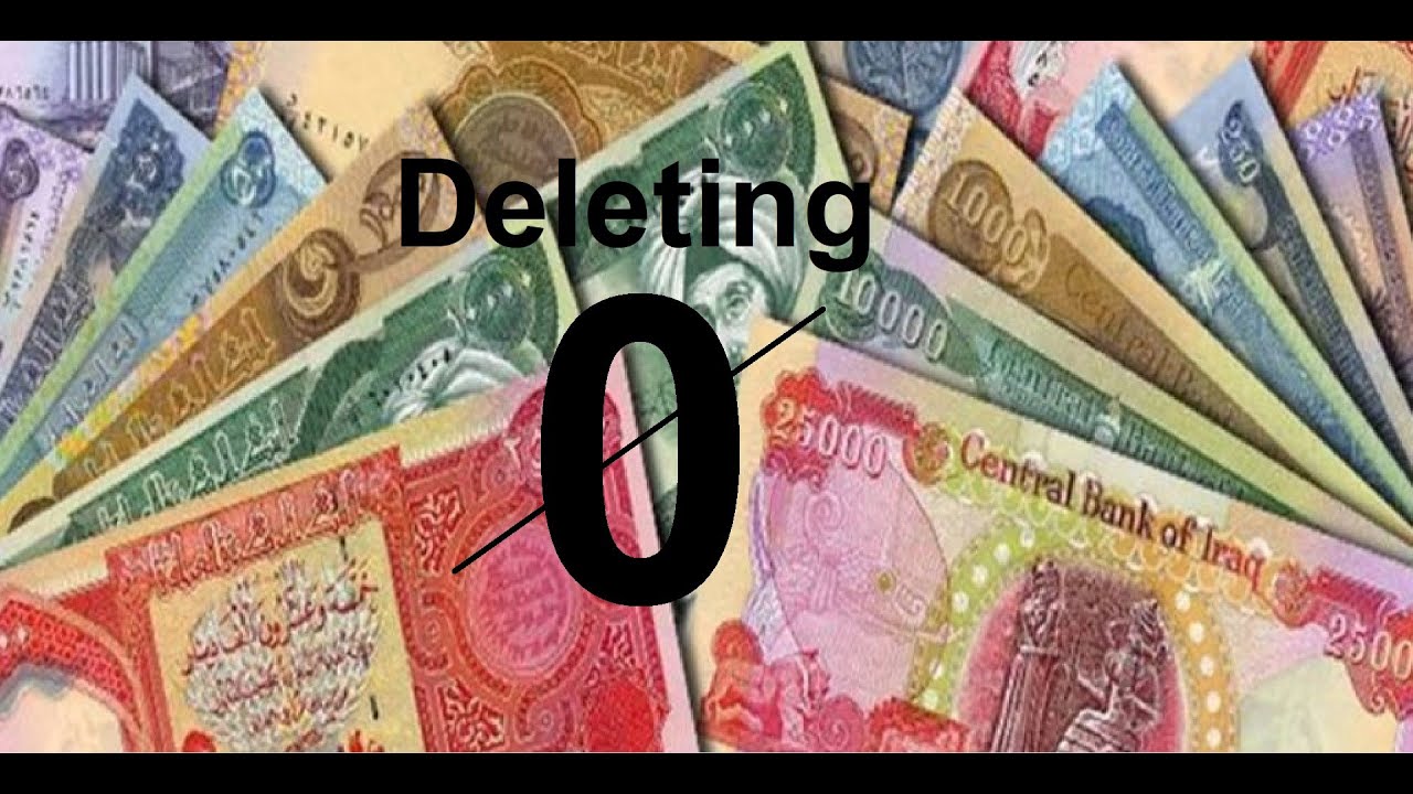 Responding to your comments about deleting the zeros off dinars