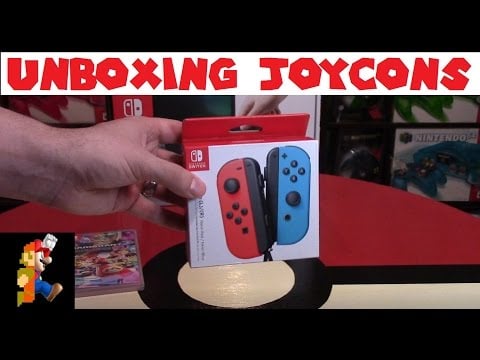 Joy-Con (L/R) Neon Red + Neon Blue Unboxing | Nintendo Collecting