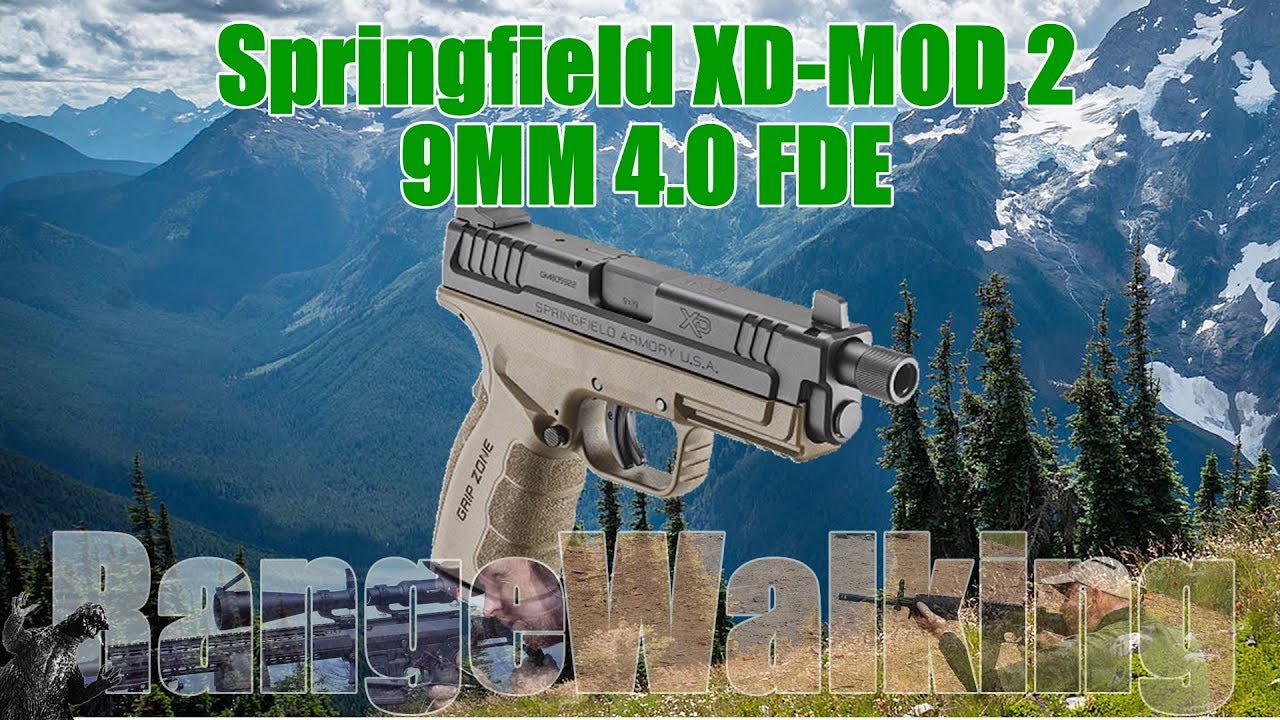 SpringField XD Mod 2 4.0 9mm (FDE) Unboxing and Shoot!