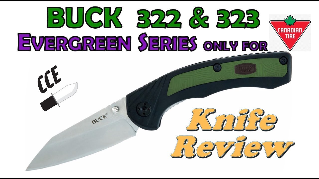 BUCK Folders: Buck 322 & 323 Review.  These are Canada ONLY knives by BUCK