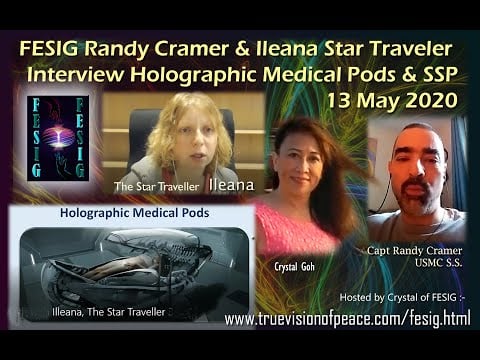 FESIG Randy Cramer and Ileana Star Traveler Interview Holographic Medical Pods & SSP