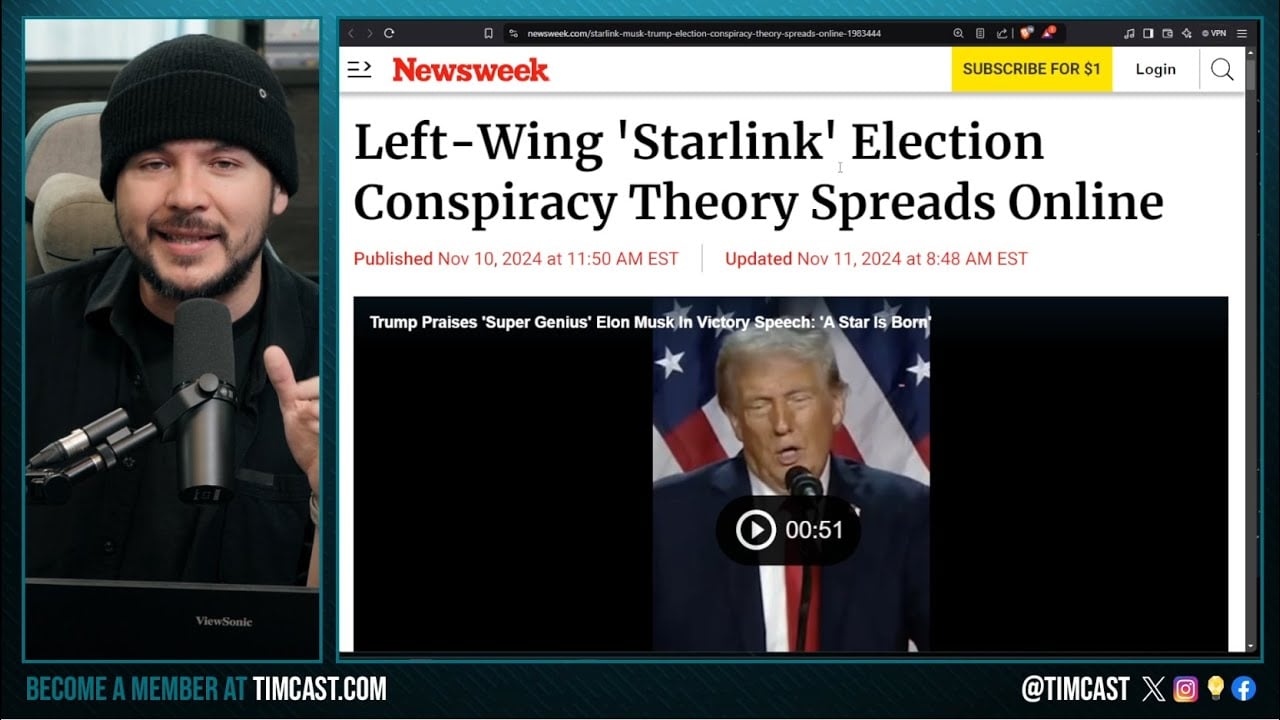 Democrats Scream TRUMP CHEATED, Claim Elon Used STARLINK To STEAL 2024 Election, Dems Go FULL J6