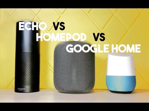 Echo vs. HomePod vs. Google Home