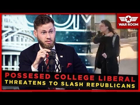 Just Like Pelosi: Demon Possessed College Liberal Threatens To Slash Republicans Throats