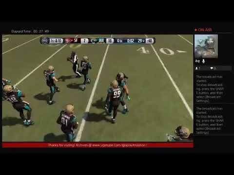 apfns's Live PS4 Broadcast madden 16 youtube only jags vs SanFran