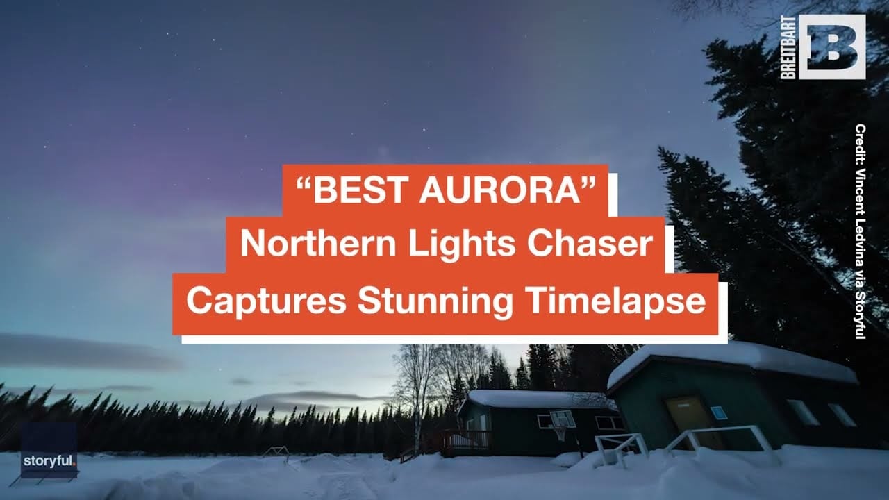 "BEST AURORA": Northern Lights Chaser Captures Stunning Timelapse