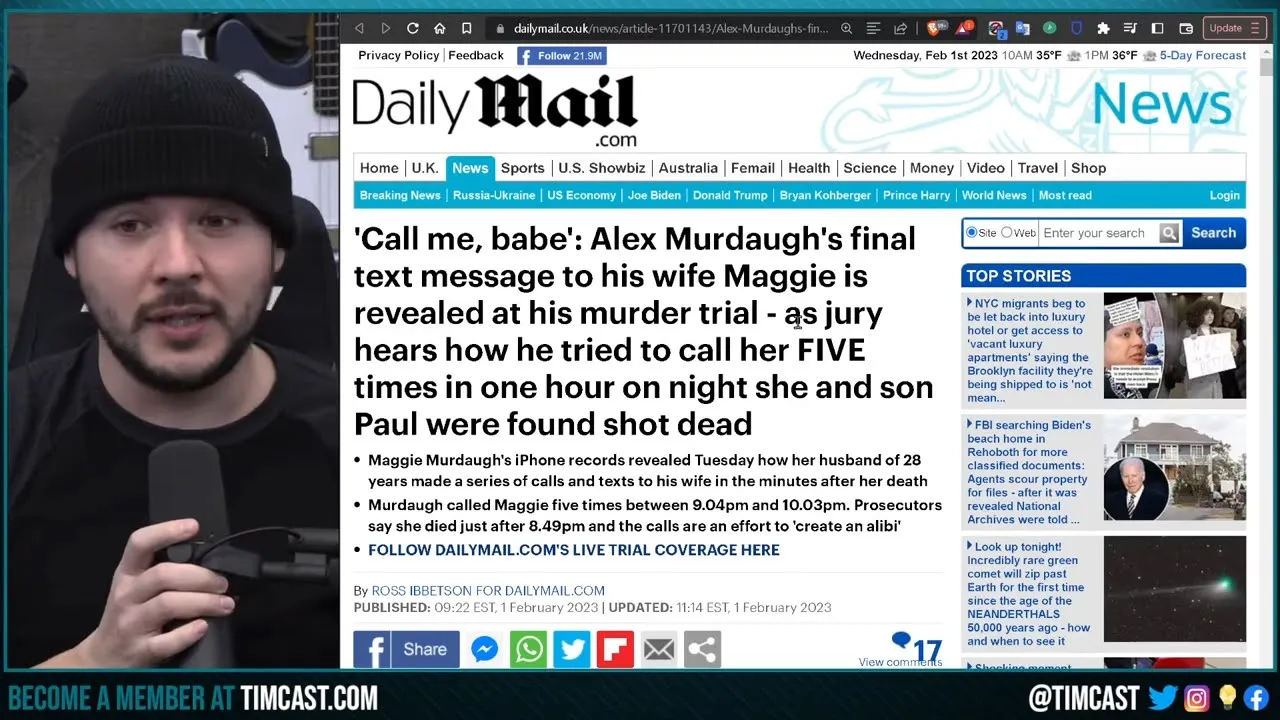 Alex Murdaugh Defense Claims He FAKED Alibi, Crazy True Crime Story Of Corrupt Family And Murder