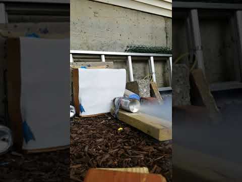 22 caliber pellet slo mo  vs can of dust off cleaner