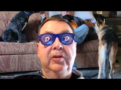Dogeman visits Earth!  Spreads Doge & LTC!  Litecoin Lisa receives a visit and a present!  10-30-23
