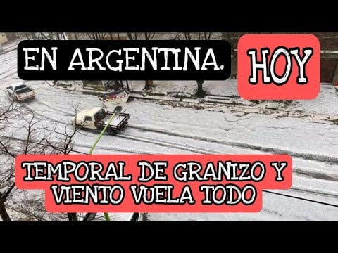 Temporal De Granizo y Viento vuelan Techos en Saladillo, Provincia De Buenos Aires,  Argentina,  HOY