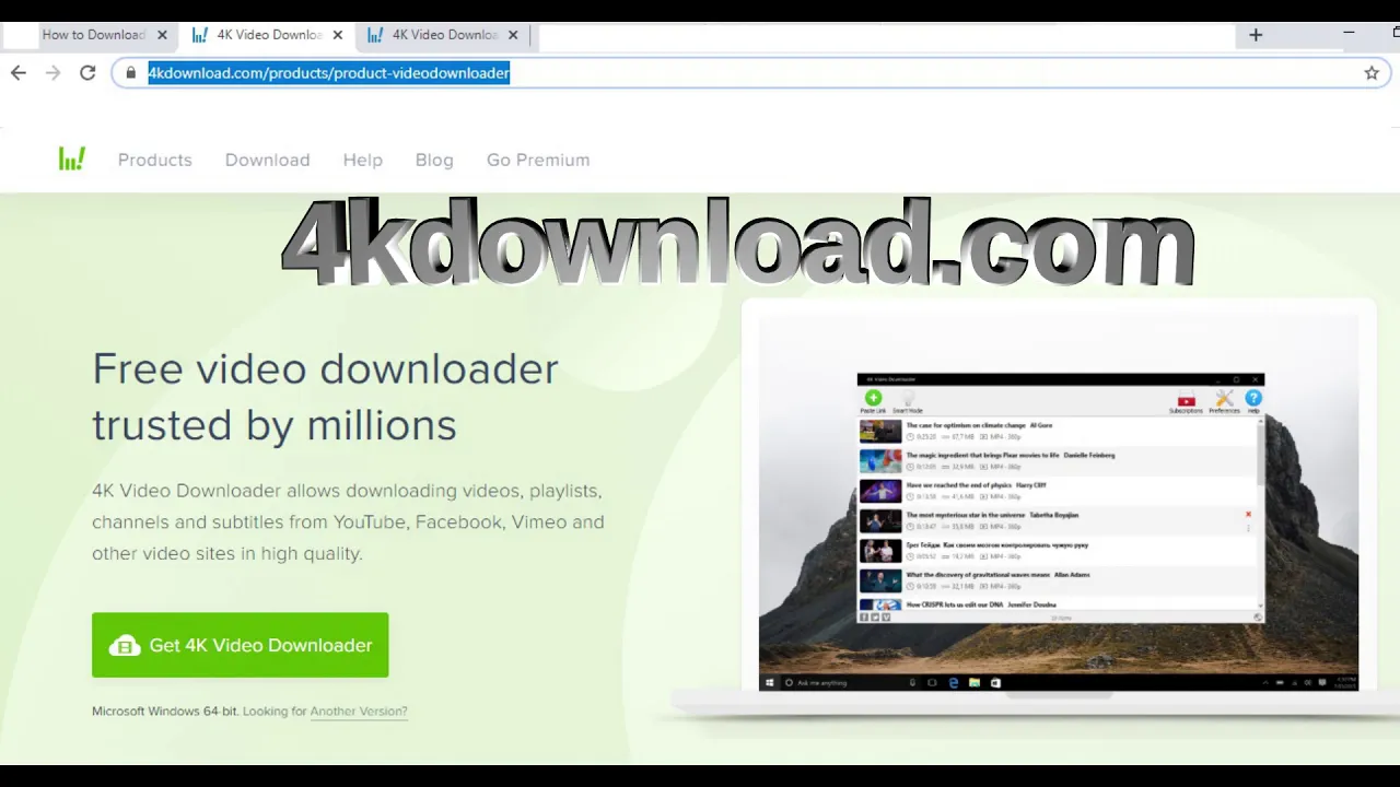 4kdownload video downloader