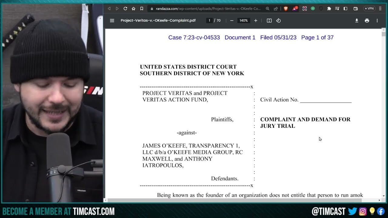 Project Veritas SUES James O'Keefe For Contract Violations, DEMANDS Money, Tries To STOP JAMES