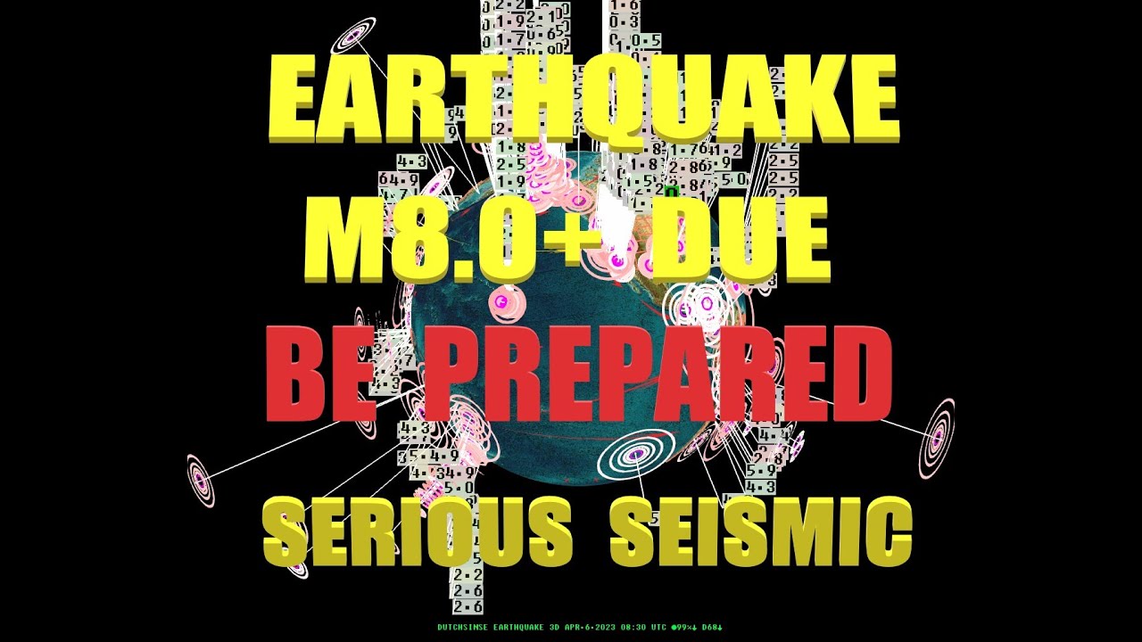 4/06/2023 -- Potential very large earthquakes, God will shake the world until mankind repents, for you will know who is God, your creator !!!