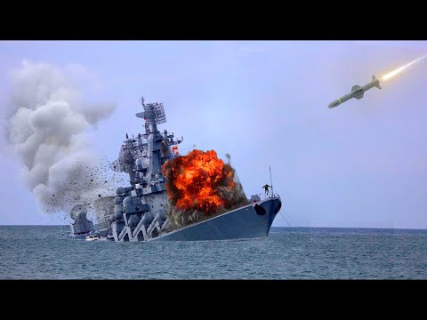 Finally: Ukraine Use Harpoon Missile To Destroy Russian Warship