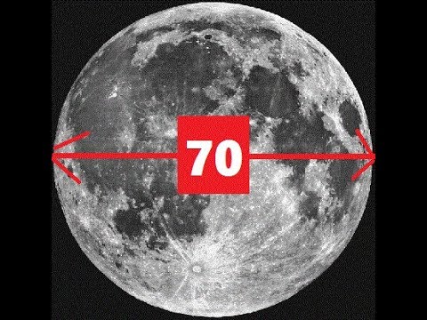 The Moon Is ONLY 70 Miles Wide!