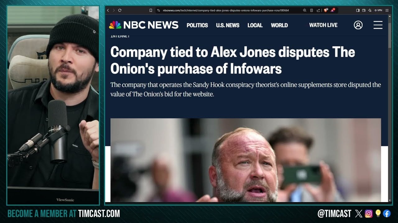 Alex Jones Auction WAS FRAUD Claims Bidder,  Says The Onion COLLUDED With Families To CHEAT Auction