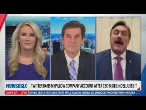 Newsmax Cuts Off Mike Lindell SHITS ALL OVER HIM FUCK NEWSMAX