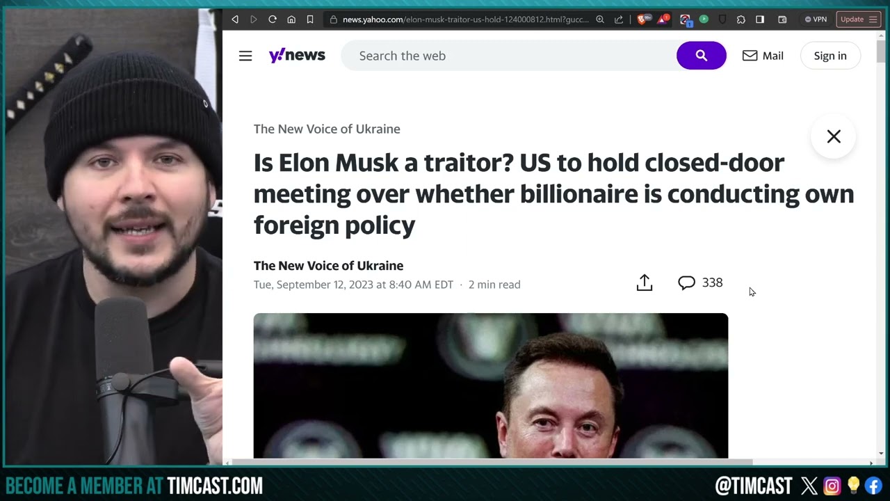 Democrats Accuse Elon Musk of TREASON For REFUSING To Allow Ukraine To Use Starlink FOR WAR