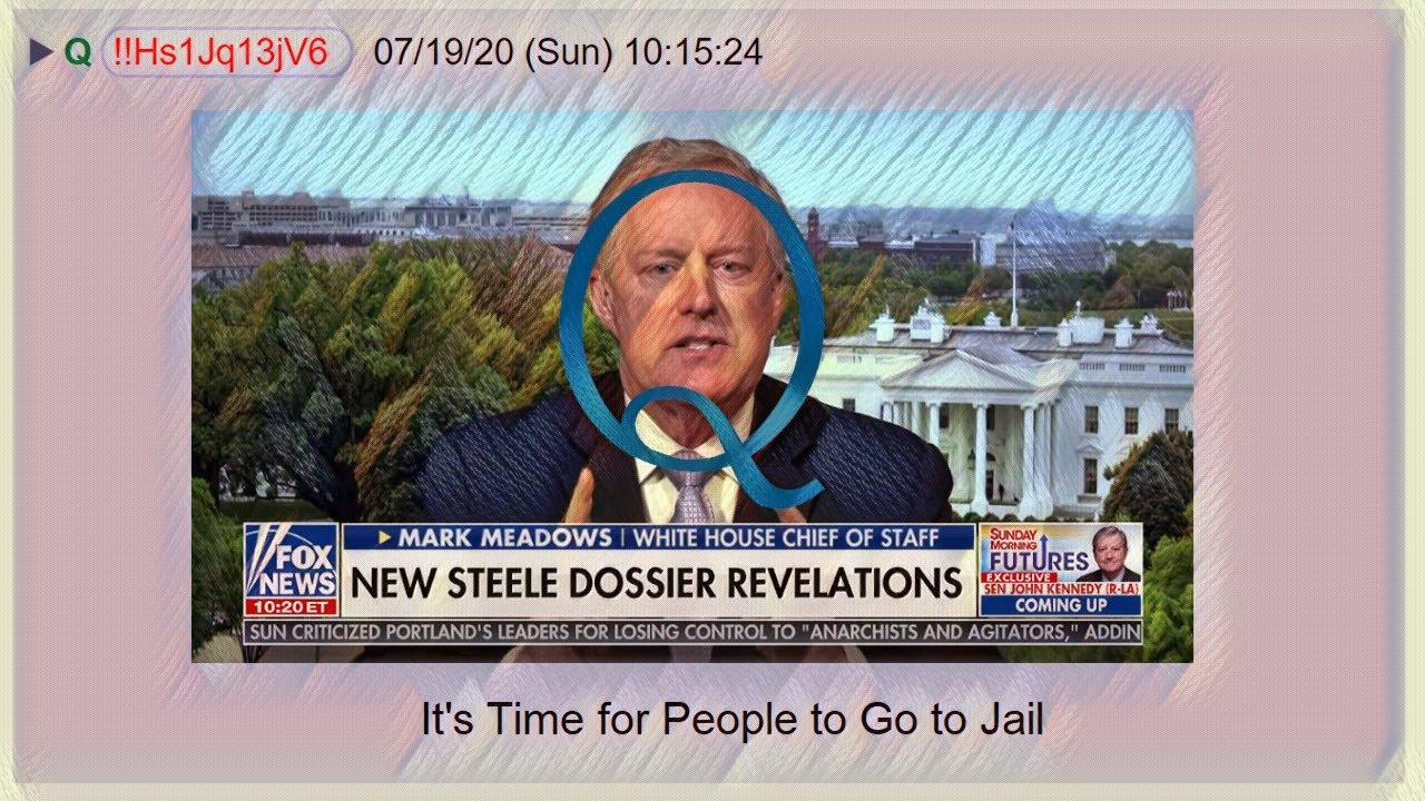 Qanon July 19, 2020 - It's Time for People to Go to Jail
