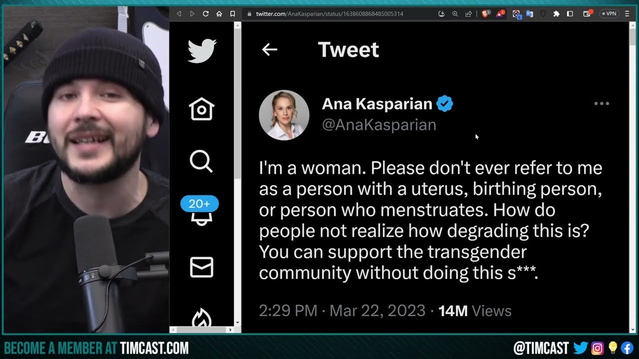 Young Turks Ana Kasparian SLAMS Woke Left Over "Birthing Person," Leftists LOSE IT, Call Them TERFS
