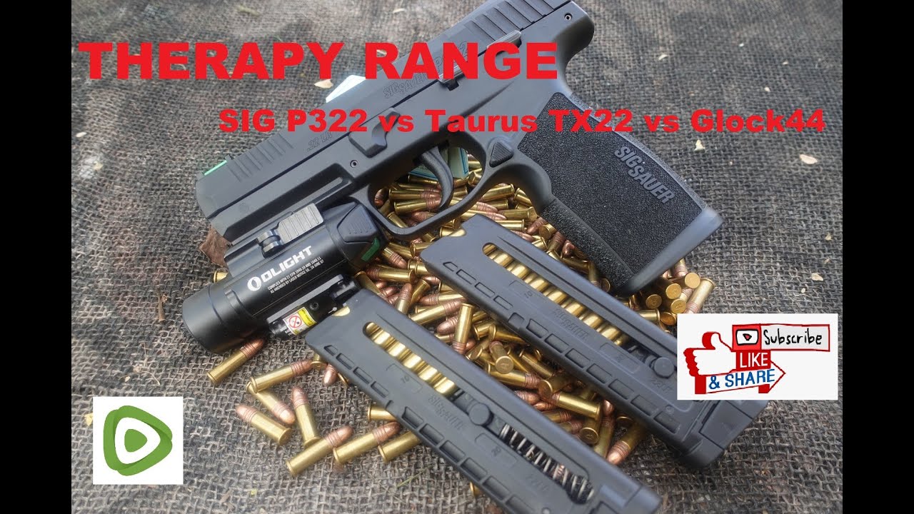 Sig P322 Vs Taurus & Glock #TherapyRange Vol  105