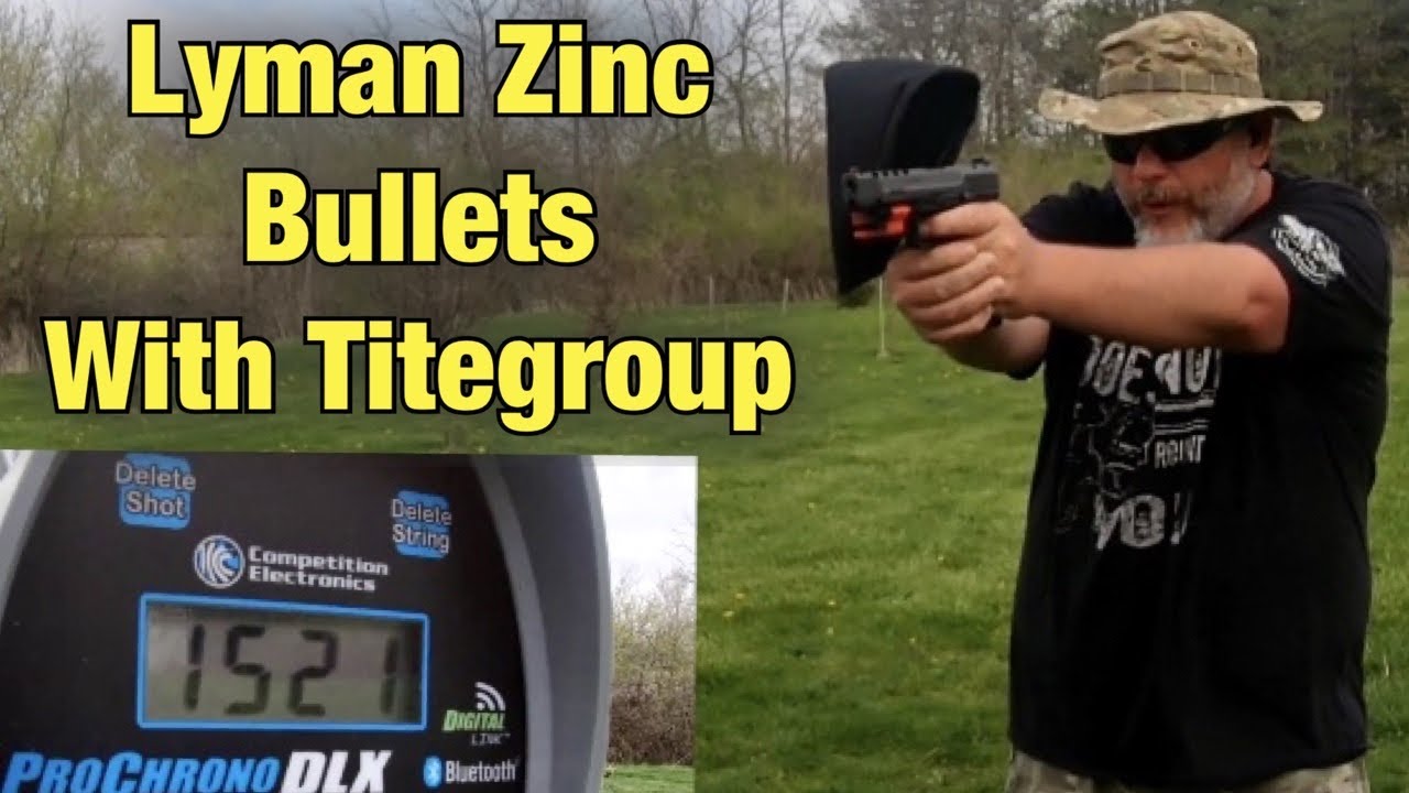 Lyman Zinc 9mm Bullets with Titegroup Velocity Test