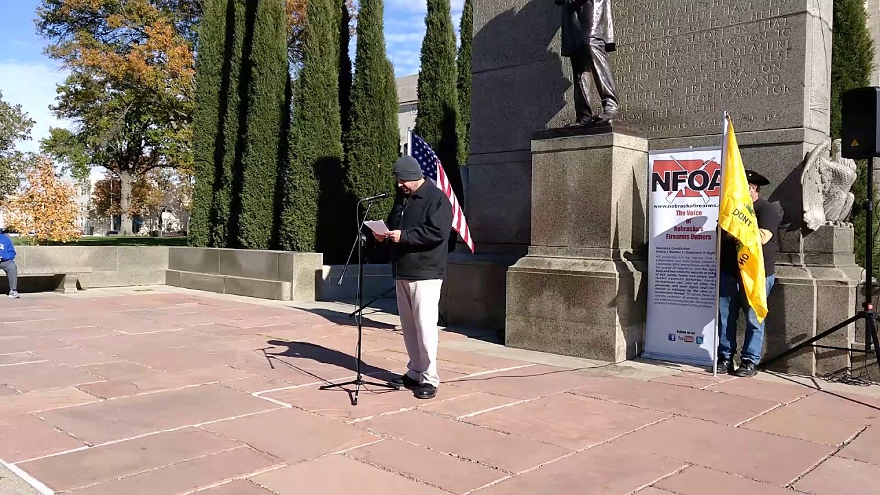 Me speaking at the Lincoln, Nebraska 2A Capitol Rally!