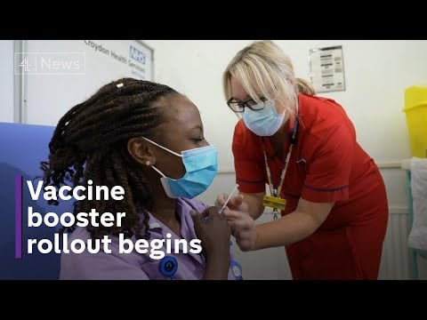 Covid: First vaccine booster jabs begin in England and Wales