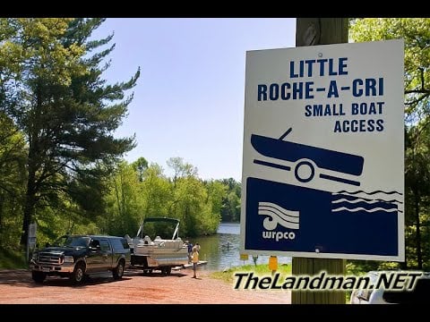 Little Roche-A-Cri Small Boat Access on Castle Rock Lake Video - Landman Realty LLC