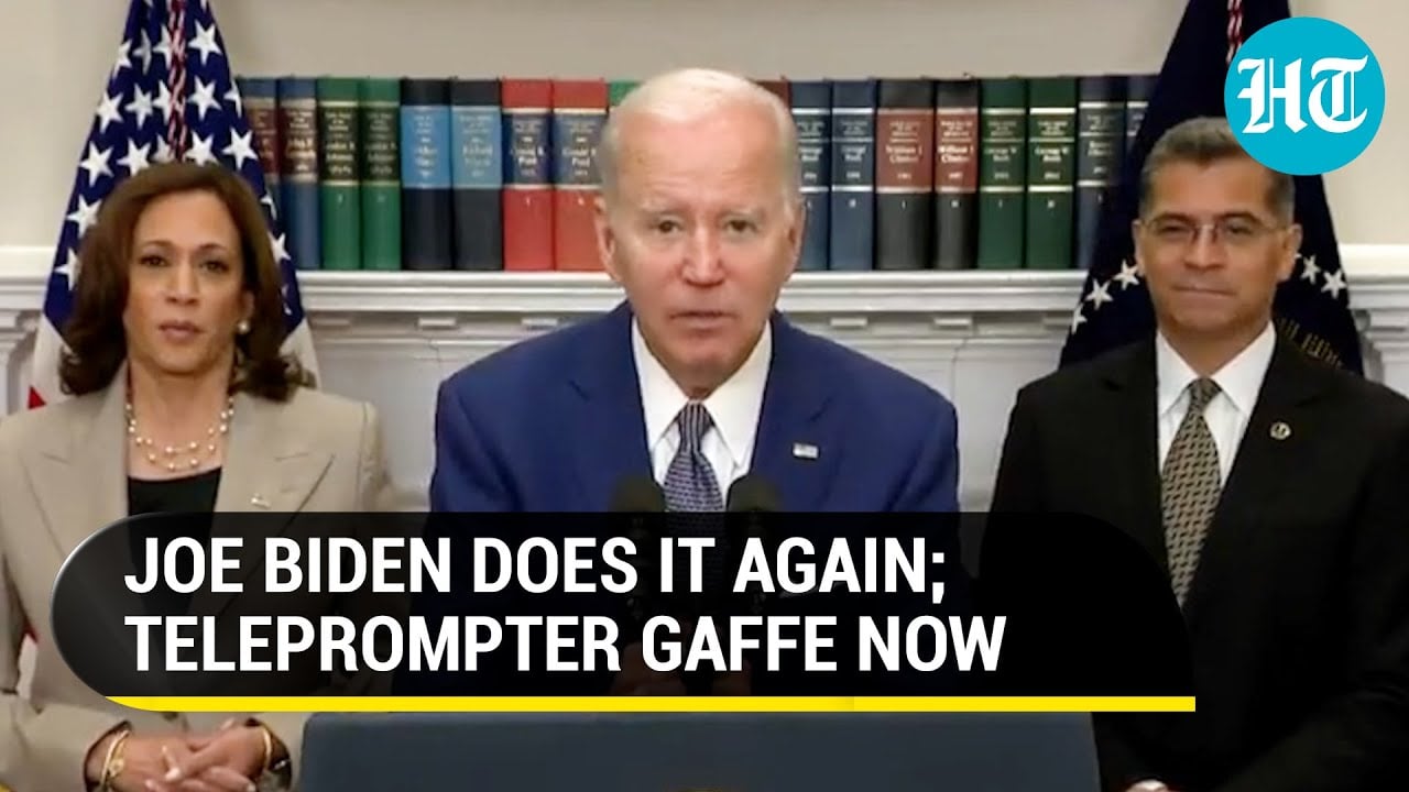 ‘Repeat the line’: Biden mocked for reading teleprompter instruction during live broadcast | Viral