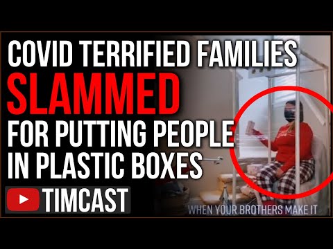 INSANE Videos Show People In Plastic Boxes As Omicron Paranoid Families Overreact on Christmas