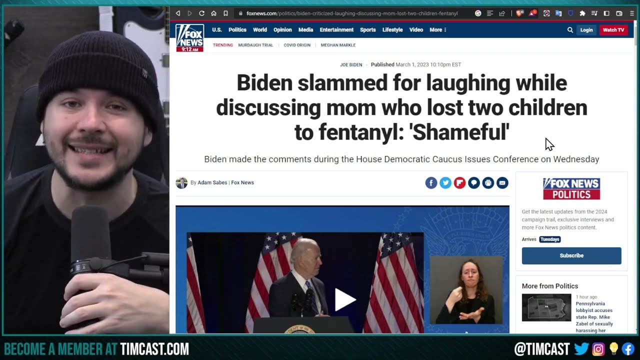 Biden LAUGHS When Confronted About Mother Who Lost Sons To Fentanyl, BLAMES TRUMP For Border Crisis