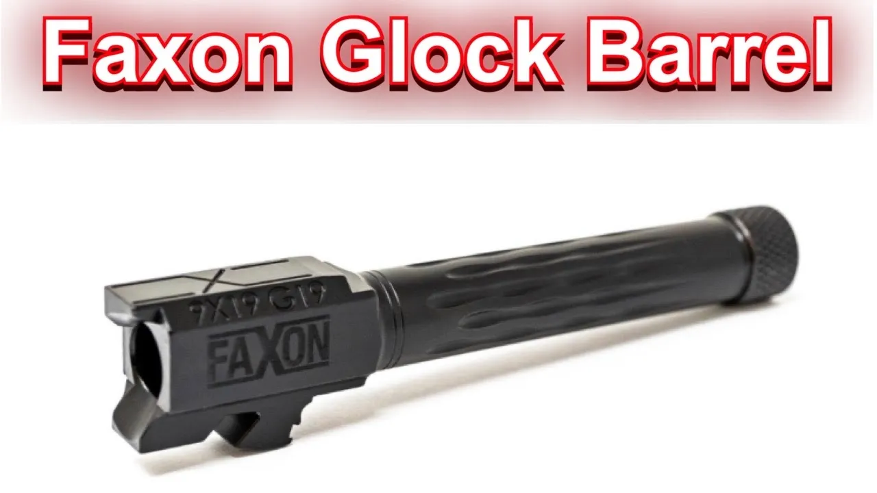 Faxon Match Grade Threaded Barrel for G19 with Flame Fluting