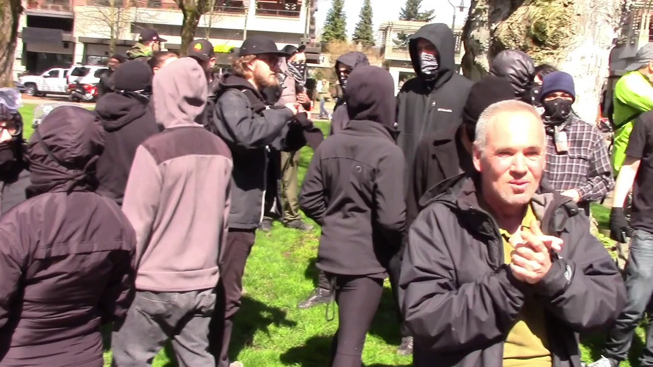 EPIC shutdown of obnoxious ANTIFA by Biker