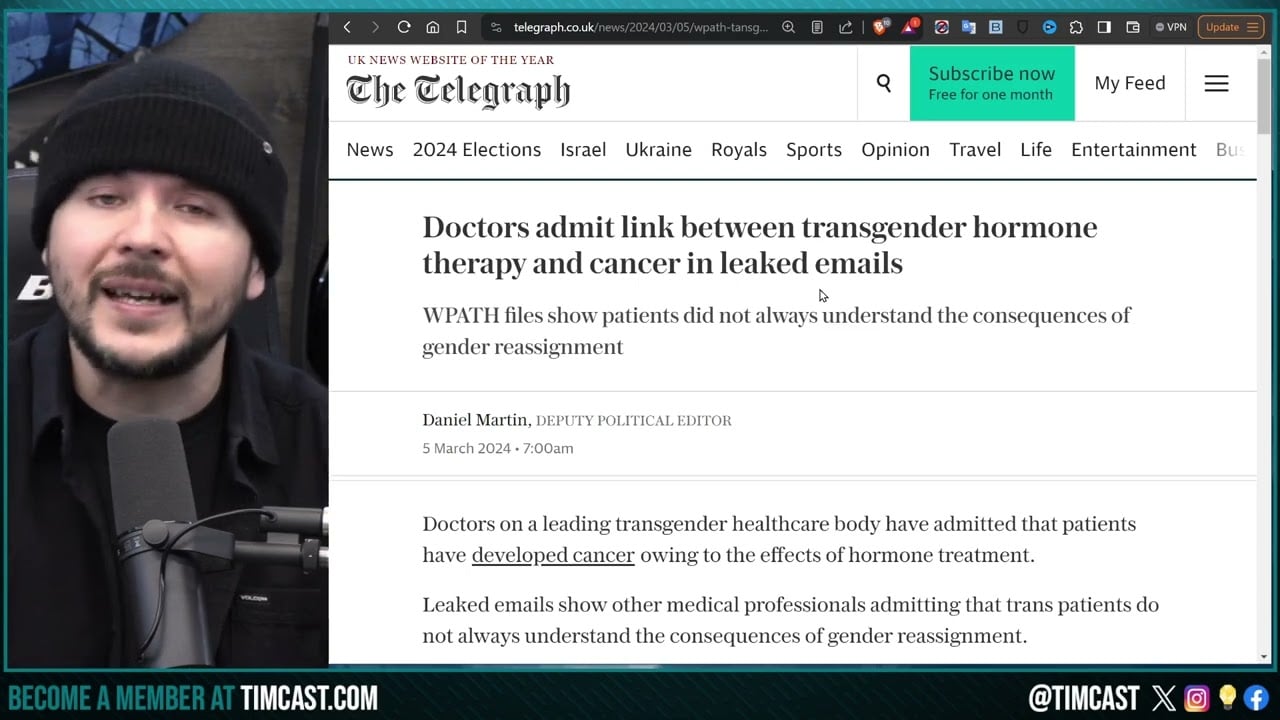 Doctors ADMIT Link Between Trans Hormones And CANCER In SHOCKING LEAK, WPATH Files