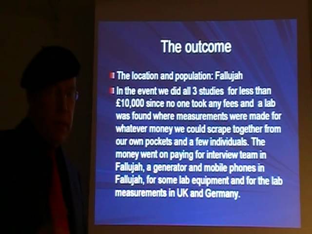 Pr C. Busby: Depleted Uranium Fallujah health effects, new U weapons. Nov 2011