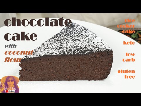EASY RICE COOKER CAKE RECIPES:  Chocolate Cake with Coconut Flour | No Oven Cake Recipe