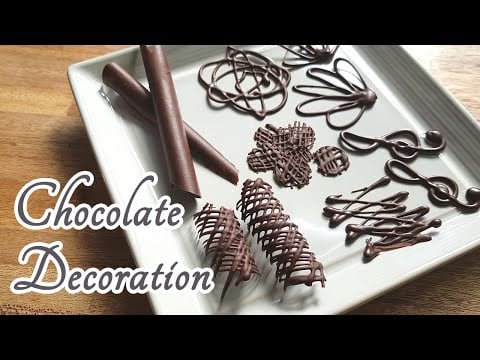 Chocolate decoration ideas for homemade cakes