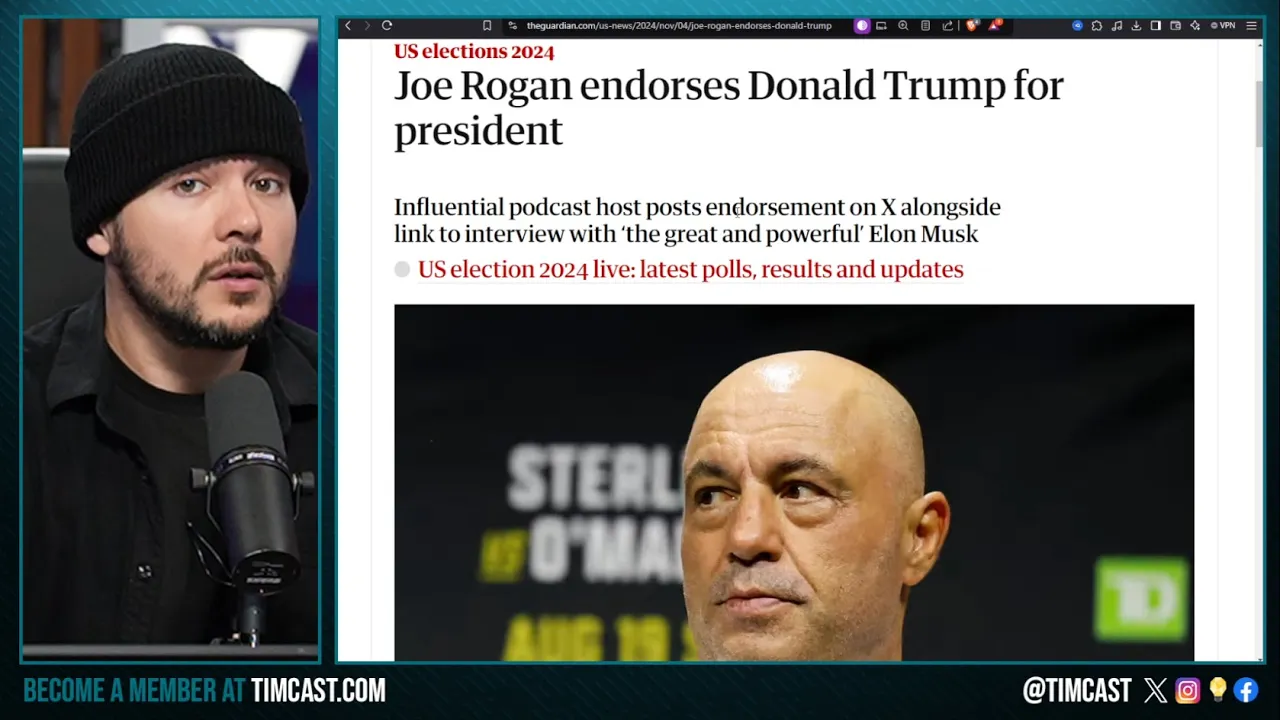 Joe Rogan ENDORSES TRUMP, Election Day IS NOW, GOP Winning In Early Votes, GO VOTE NOW