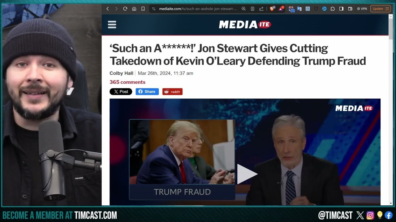 Jon Stewart LIES About Trump Fraud, Calls Kevin O'Leary AHole Despite Selling HIS OWN Condo THE SAME