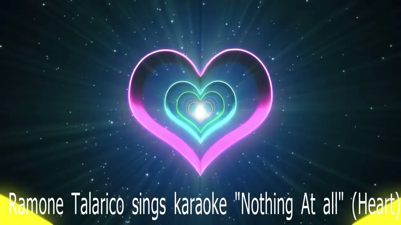 Ramone Talarico Karaoke "Nothing At all" (Heart) Ann Wilson cover.
