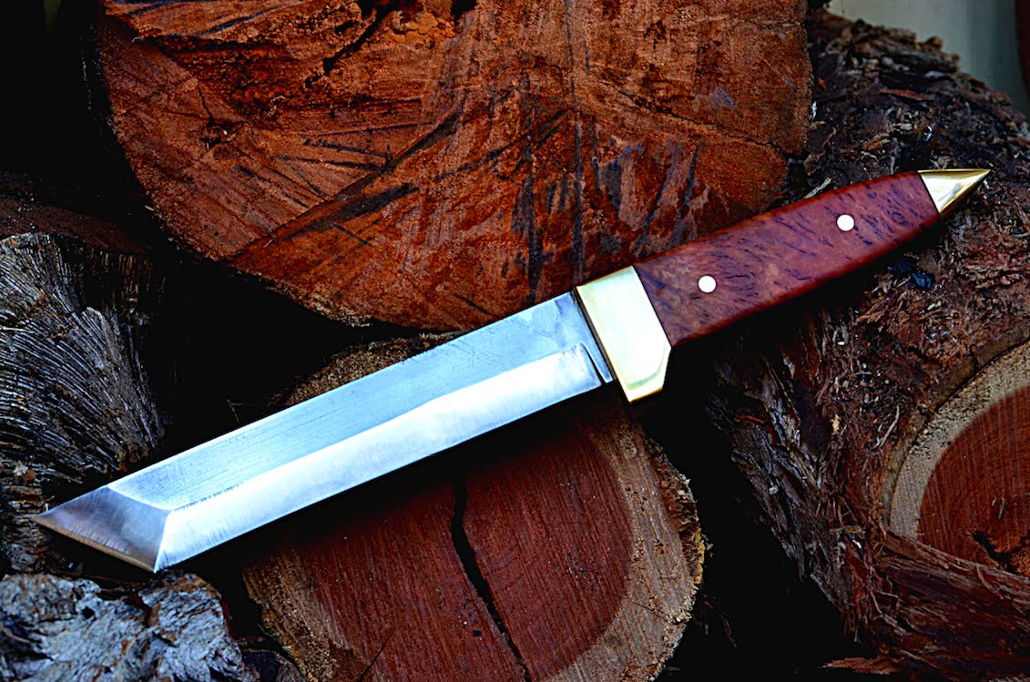 Knife making - making a Japanese tanto fighting knife