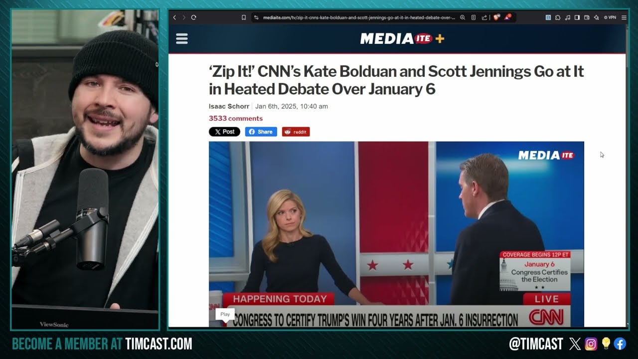 CNN ERUPTS In J6 Debate, Host Says ZIP IT To Conservative As Democrat LIES About US Troops