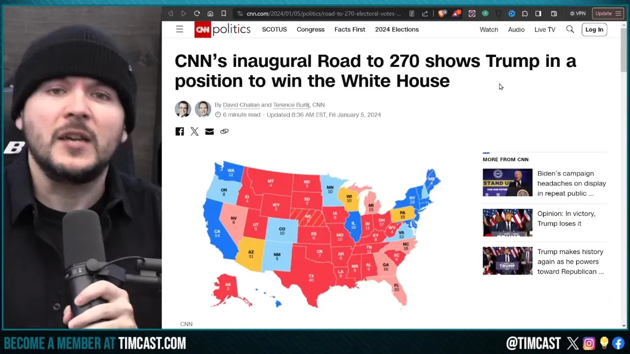 CNN Says TRUMP WILL WIN, O'Keefe EXPOSES Biden Amin In EPIC Video, Dems WANT KAMALA OUT