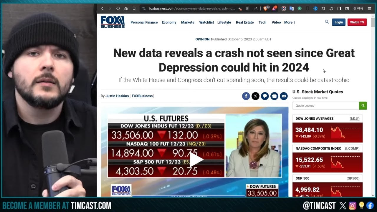 MAJOR MARKET CRASH Predicted, Congressman Stock trades Suggest A BIG CRASH May Hit In 2024