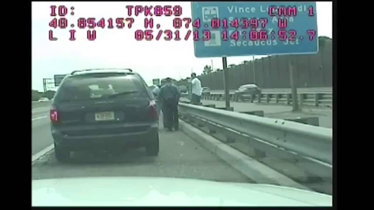 Bergen County Police and State Police have confrontation on New Jersey Turnpike