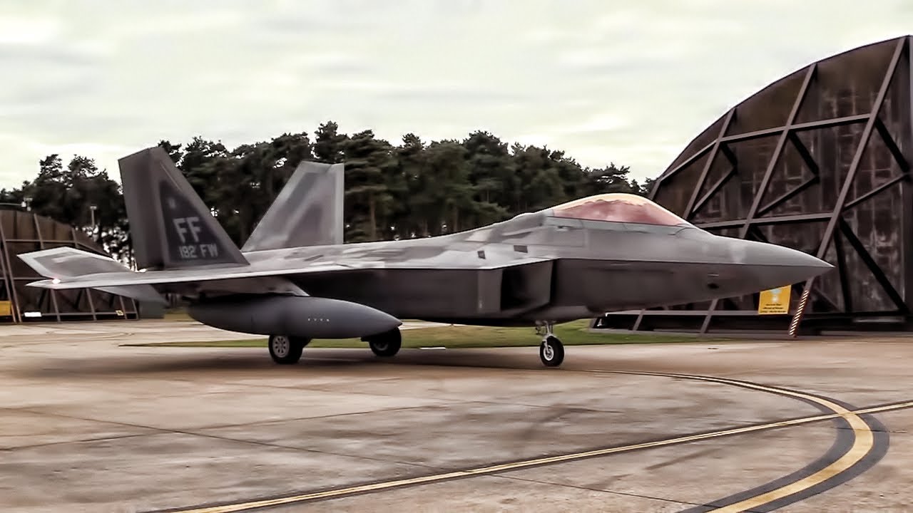 F-22 Raptors Arrive In The United Kingdom