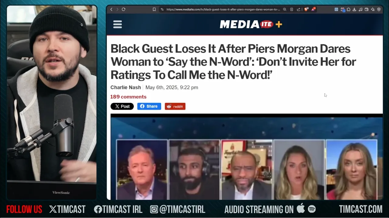 Piers Morgan Panel BLOWS UP After Piers Tells Woman TO SAY SLUR On Show, Black Guest LOSES IT